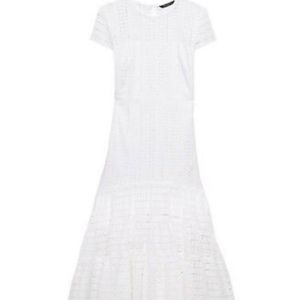 BANANA REPUBLIC LACE EYELET MIDI DRESS